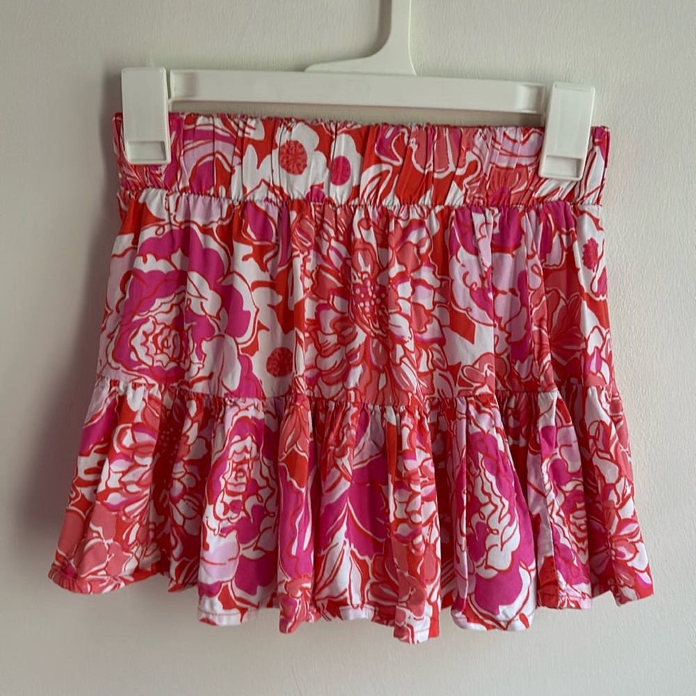 Pink and Orange Lilly Pulitzer Ruffle Skirt